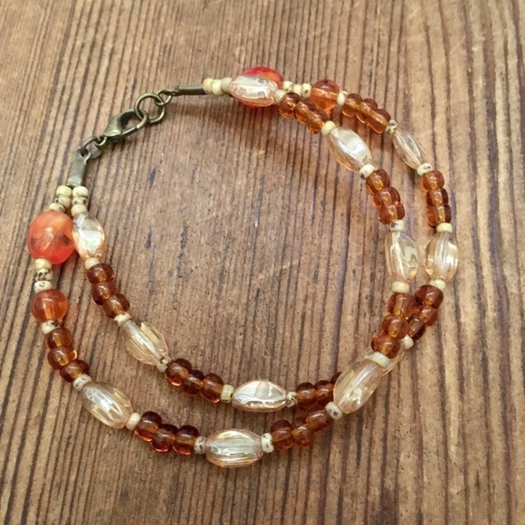 Ladies Double Strand Beaded 8 Inch Bracelet, Handmade Ladies Bracelet - Picture 5 of 7